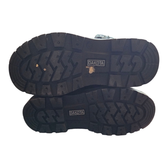 Dakota Womans Black Protective Steel Toe Boots Size 6 - Picture 8 of 9